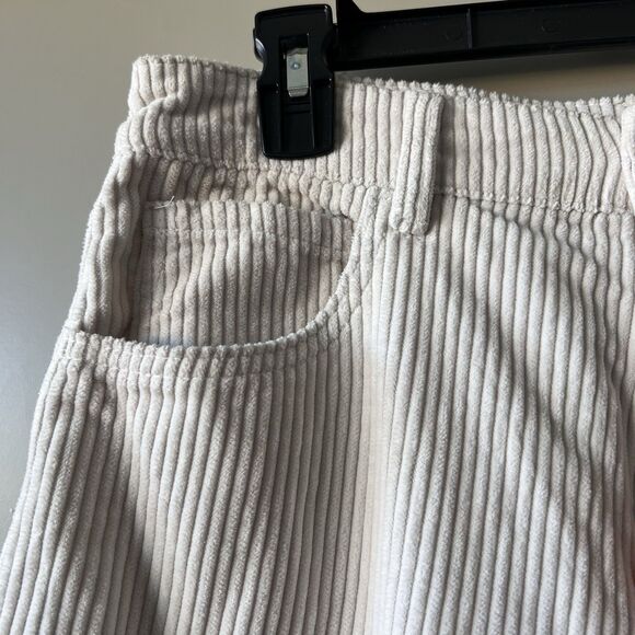 Billabong Midtown Straight Leg Corduroy Pants Women Sz 27 Ivory Highrise Classic - Picture 7 of 16